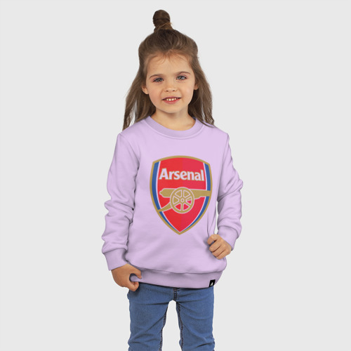 Детский свитшот хлопок с принтом FA Premier League Arsenal FC, фото на моделе #1