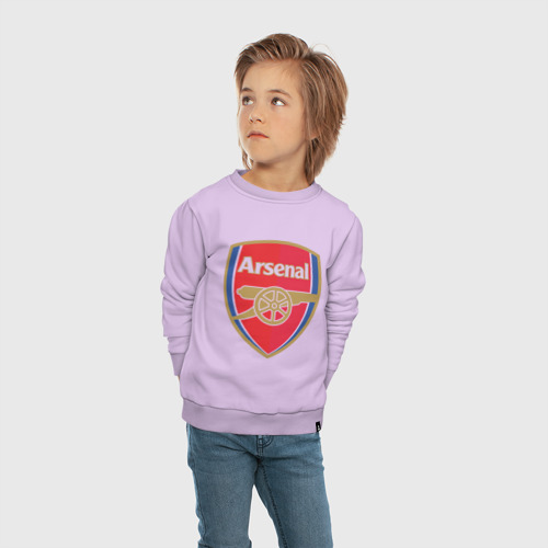 Детский свитшот хлопок с принтом FA Premier League Arsenal FC, вид сбоку #3