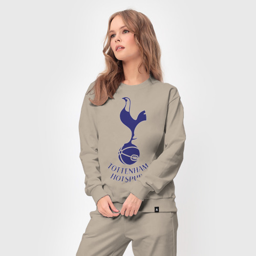 Женский костюм хлопок FA Premier League-Tottenham Hotspur FC, цвет миндальный - фото 5