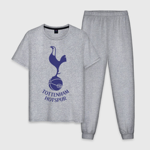 Мужская пижама хлопок с принтом FA Premier League-Tottenham Hotspur FC, вид спереди #2
