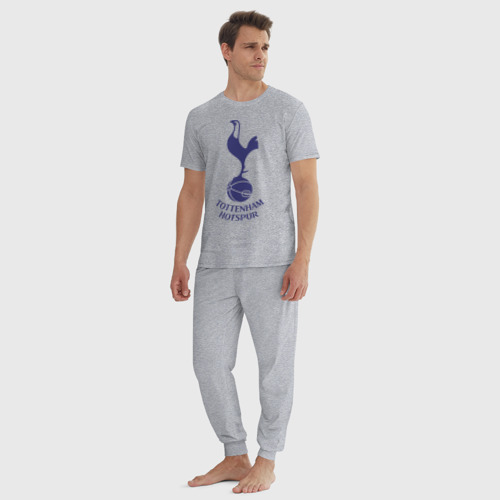 Мужская пижама хлопок с принтом FA Premier League-Tottenham Hotspur FC, вид сбоку #3