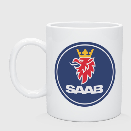 Кружка керамическая Saab (2), цвет белый