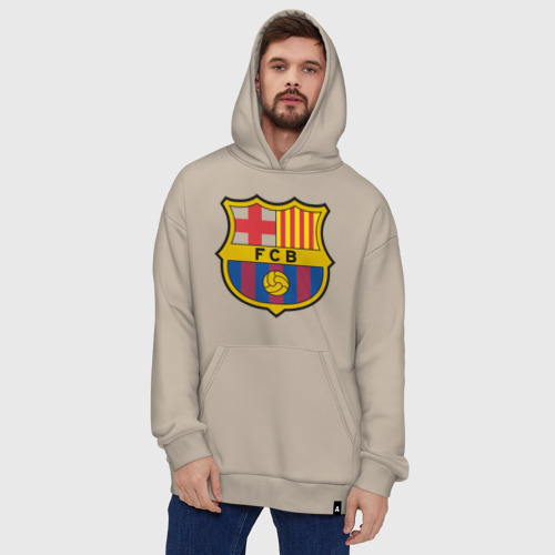 Худи SuperOversize хлопок Spanish Primera. FC Barсelona, цвет миндальный - фото 5