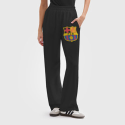 Женские брюки oversize без начеса хлопок Spanish Primera. FC Barсelona - фото 2