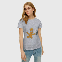 Женская футболка хлопок Плавающий Барт - фото 2