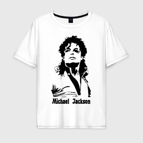 Мужская футболка хлопок Oversize Michael Jackson