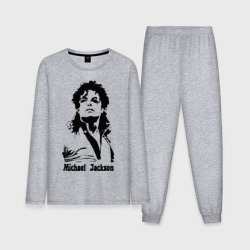 Мужская пижама с лонгсливом хлопок Michael Jackson
