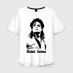 Мужская футболка хлопок Oversize Michael Jackson