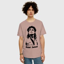 Мужская футболка хлопок Oversize Michael Jackson - фото 2