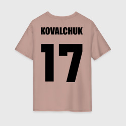 Женская футболка хлопок Oversize Илья Ковальчук 17