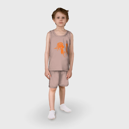 Детская пижама с шортами хлопок Мастер альф, цвет пыльно-розовый - фото 3
