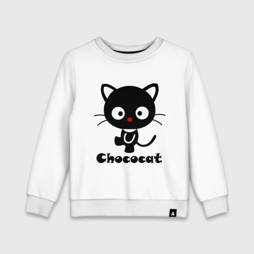 Детский свитшот хлопок Chococat, цвет белый