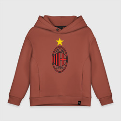 Детское худи Oversize хлопок Italian Serie A. AC Milan