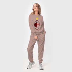 Женский костюм хлопок Italian Serie A. AC Milan - фото 2