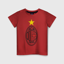 Детская футболка хлопок Italian Serie A. AC Milan