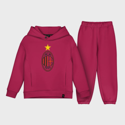 Детский костюм хлопок Oversize Italian Serie A. AC Milan