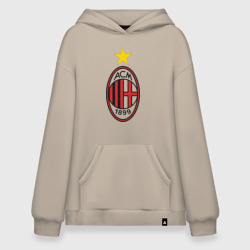 Худи SuperOversize хлопок Italian Serie A. AC Milan