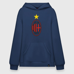 Худи SuperOversize хлопок Italian Serie A. AC Milan