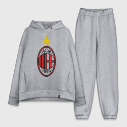 Женский костюм хлопок Oversize Italian Serie A. AC Milan