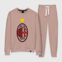 Женский костюм хлопок Italian Serie A. AC Milan