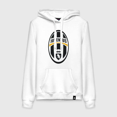 Женская толстовка хлопок Italian Serie A. Juventus FC, цвет белый