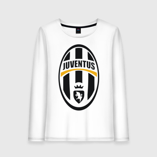 Женский лонгслив хлопок Italian Serie A. Juventus FC, цвет белый