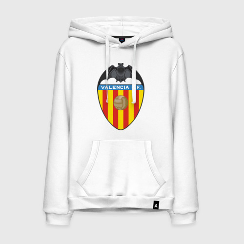 Мужская толстовка хлопок Spanish Primera. Valencia FC, цвет белый