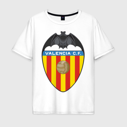 Мужская футболка хлопок Oversize Spanish Primera. Valencia FC, цвет белый
