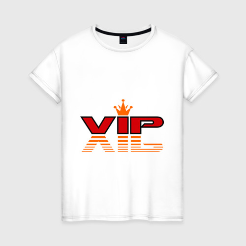 Женская футболка хлопок VIP (3), цвет белый