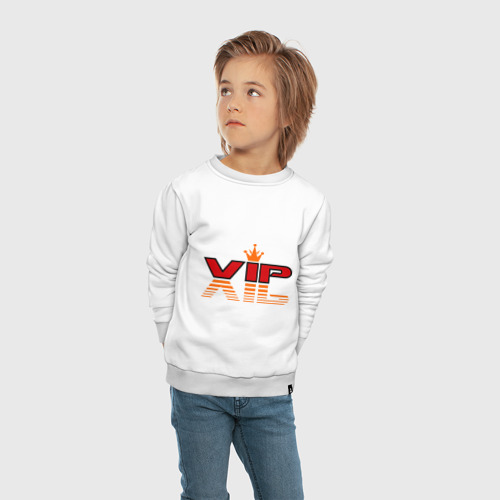 Детский свитшот хлопок VIP (3), цвет белый - фото 5