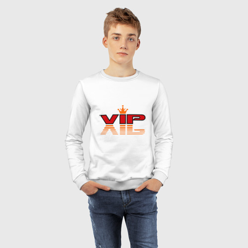 Детский свитшот хлопок VIP (3), цвет белый - фото 7