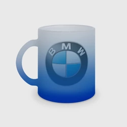 Кружка матовая стеклянная BMW