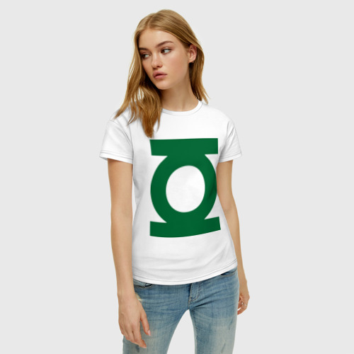 Женская футболка хлопок Зеленый фонарь - фото 3