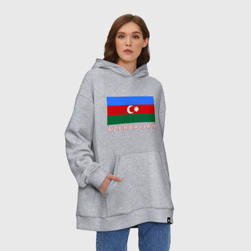Худи SuperOversize хлопок Азербайджан, цвет меланж - фото 3