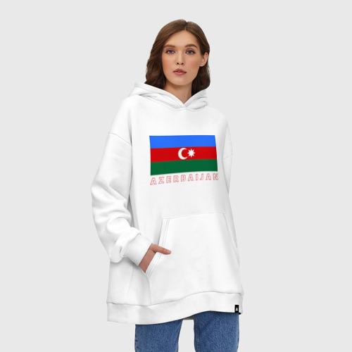 Худи SuperOversize хлопок Азербайджан, цвет белый - фото 4