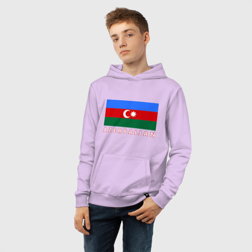 Детская толстовка хлопок Азербайджан, цвет лаванда - фото 6