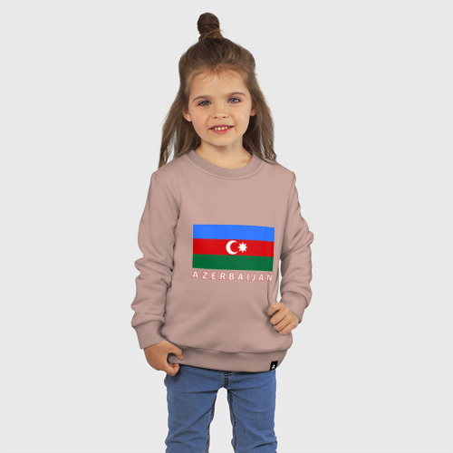Детский свитшот хлопок Азербайджан, цвет пыльно-розовый - фото 3