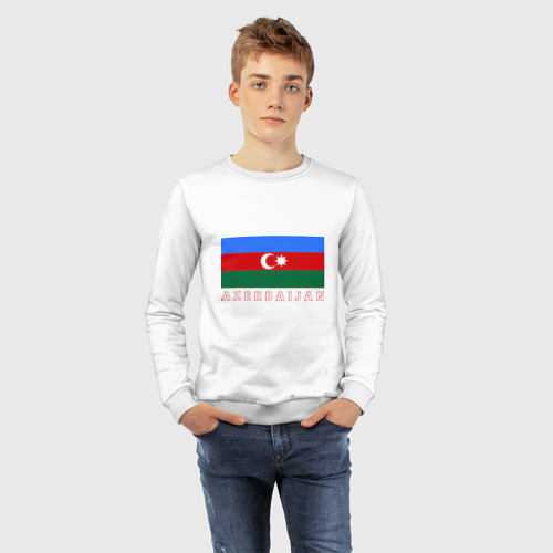 Детский свитшот хлопок Азербайджан, цвет белый - фото 7