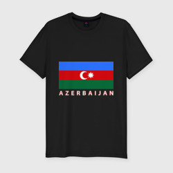 Азербайджан – Мужская футболка хлопок Slim с принтом купить
