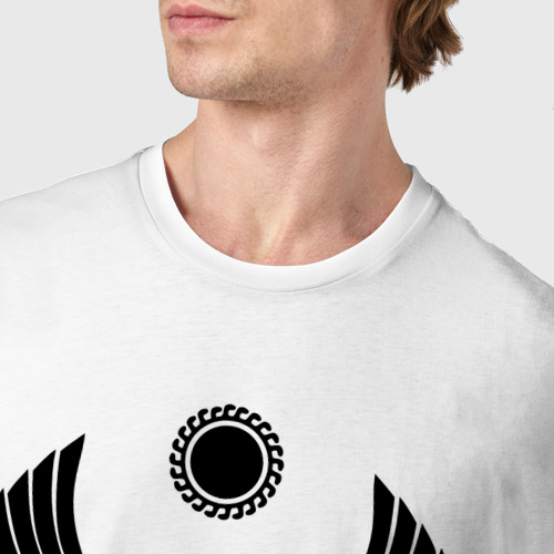 Мужская футболка хлопок Дагестан, цвет белый - фото 6