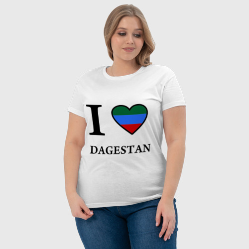 Женская футболка хлопок I love Dagestan - фото 6