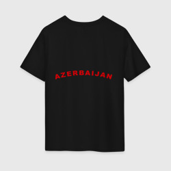 Azerbaijan map – Футболка оверсайз из хлопка с принтом купить со скидкой в -16%