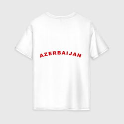 Женская футболка хлопок Oversize Azerbaijan map
