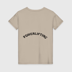 Женская футболка хлопок Powerlifting 3