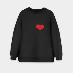 Женский свитшот oversize без начеса хлопок Я люблю Диму 2