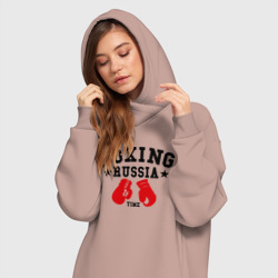 Платье-худи хлопок Boxing Russia time - фото 2