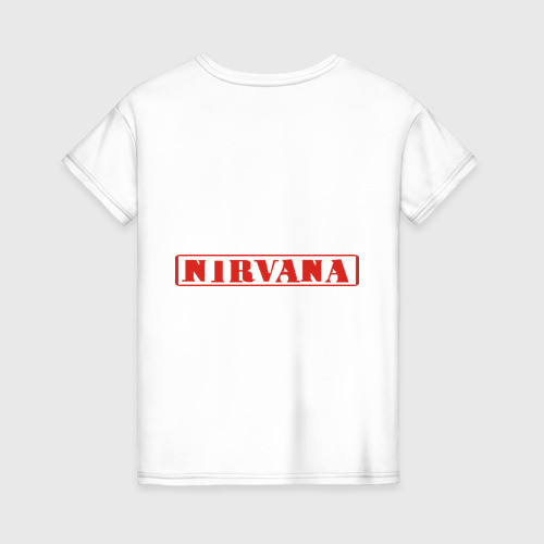 Женская футболка хлопок Nirvana Курт Кобейн, цвет белый - фото 2