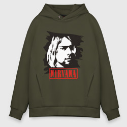 Мужское худи Oversize хлопок Nirvana Курт Кобейн