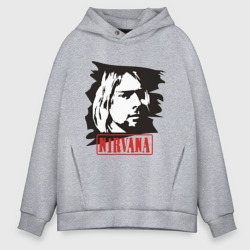 Мужское худи Oversize хлопок Nirvana Курт Кобейн