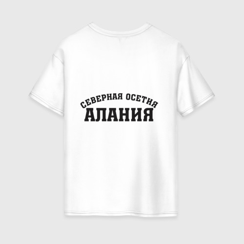 Женская футболка хлопок Oversize Северная Осетия Алания - фото 2